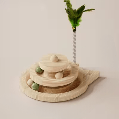 Jouet en Bois - SpinningCatToy™ - Chat - Chatadorable