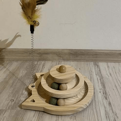 Jouet en Bois - SpinningCatToy™ - Chat - Chatadorable
