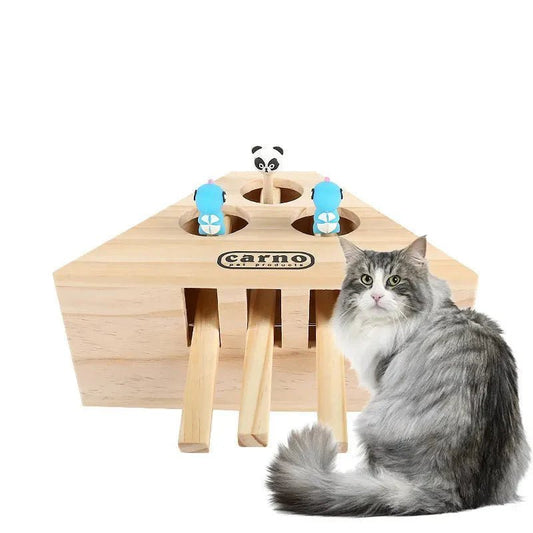 Jouet Interactif Chat - PawHunter™ - 3 Trous - Chatadorable