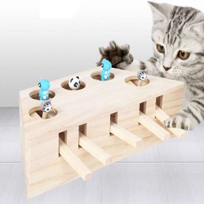Jouet Interactif Chat - PawHunter™ - 5 Trous - Famille Royal Chat