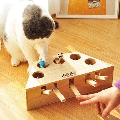 Jouet Interactif Chat - PawHunter™ - 5 Trous - Famille Royal Chat