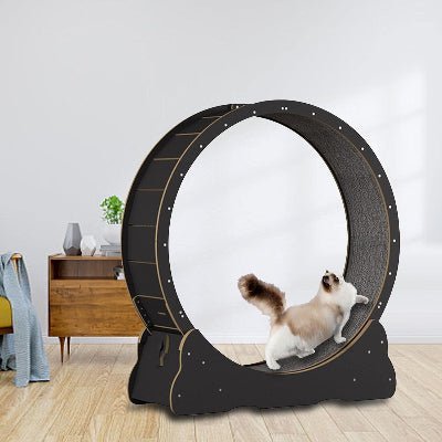 Roue Chat - KittyTread™ - Noir - Chatadorable