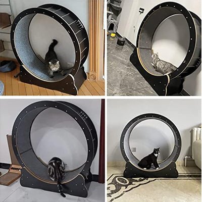 Roue Chat - KittyTread™ - Noir - Chatadorable
