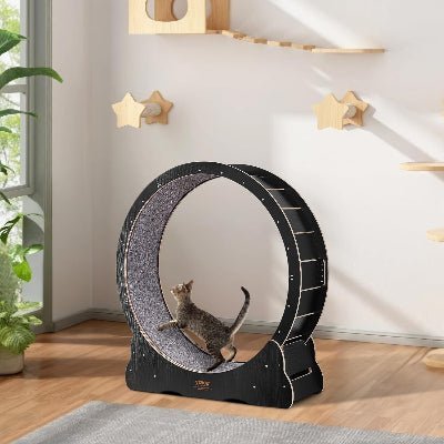 Roue Chat - KittyTread™ - Noir - Chatadorable